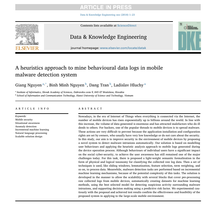 DEEP Hybrid DataCloud accepted paper in Data and Knowledge Engineering Journal (Elsevier)